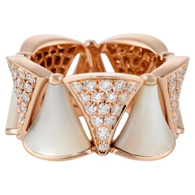 Pre-owned Bulgari Bvlgari Diva's Dream Ring, 18k Rose Gold, 1.10ct Diamonds, Circa 2015 In Red