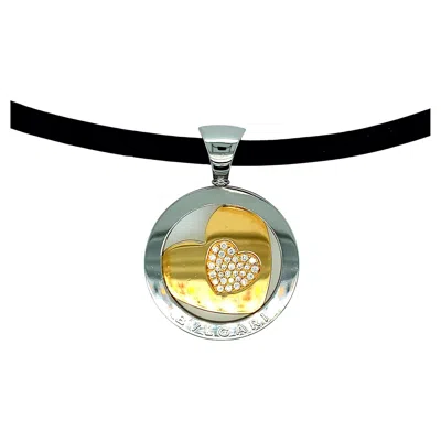 Pre-owned Bulgari Bvlgari Gold Diamond Steel Necklace In Multi