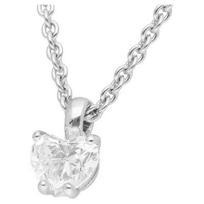 Pre-owned Bulgari Bvlgari Griffe Diamond 1.09ct G-si1 18k White Gold Pendant Necklace