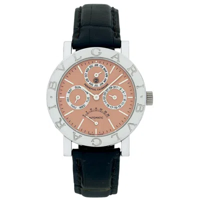 Pre-owned Bulgari Bvlgari Limited Edition Platinum Perpetual Calendar Power Reserve Watch In Multi