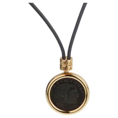 Pre-owned Bulgari Bvlgari Monete 18k Yellow Gold Ancient Coin Necklace