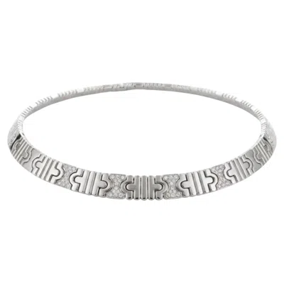 Pre-owned Bulgari Bvlgari Parentesi 18k Gold Diamond Necklace In Multiple