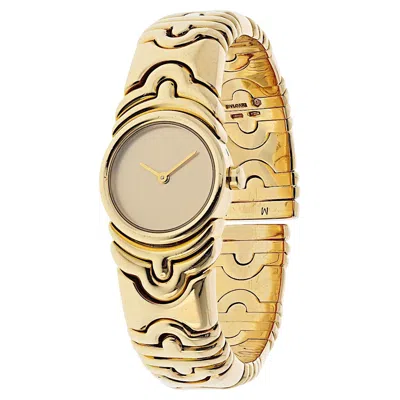 Pre-owned Bulgari Bvlgari Parentesi 18k Yellow Gold Bj 01 H54486 Watch