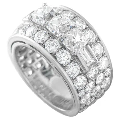 Pre-owned Bulgari Bvlgari Platinum 6.50ct Diamond Ring Bv03-072826 In Multiple