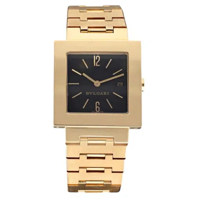 Pre-owned Bulgari Bvlgari Quadrato 18k Yellow Gold Watch