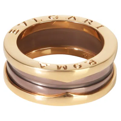 Pre-owned Bulgari Bvlgari Rose Gold & Bronze Metal B.zero1 Ring In Red