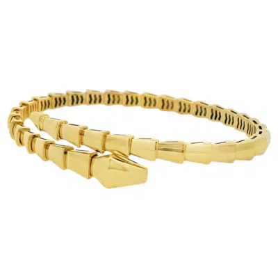 Pre-owned Bulgari Bvlgari Serpenti 360f22 18k Yellow Gold '17' Bracelet Box & Papers-2024