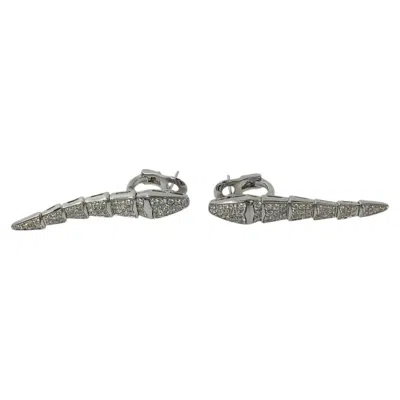 Pre-owned Bulgari Bvlgari Serpenti Diamond Earrings In Multiple