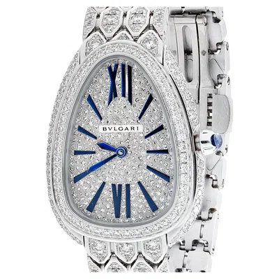 Pre-owned Bulgari Bvlgari Serpenti Seduttori Diamond High Jewelry Watch In Multiple