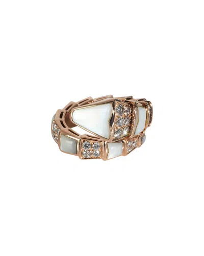 Bulgari Bvlgari Serpenti Viper 18k Rose Gold 1.80 Ct. Tw. Diamond Ring (authentic Pre-loved)