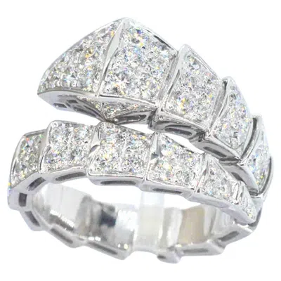 Pre-owned Bulgari Bvlgari - Serpenti Viper Ring Pave With Diamonds In Multi