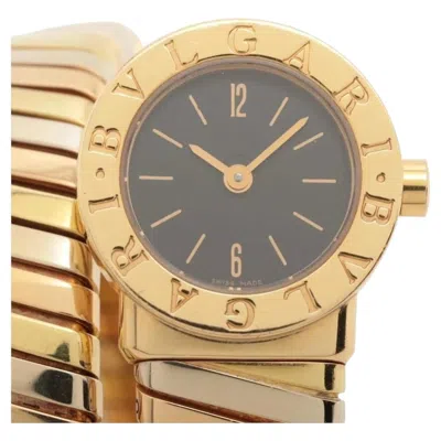 Pre-owned Bulgari Bvlgari Tubogas Bb191t Serpenti 18k Yellow, White & Rose Gold Ladies Watch