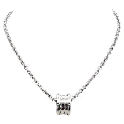 Pre-owned Bulgari Bvlgari Vintage 18 Karat White Gold Pendant Necklace 36.4 Grams