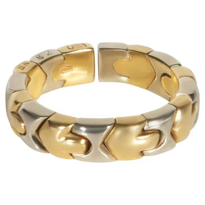 Pre-owned Bulgari Bvlgari White Gold & Yellow Gold Alveare Flexible Ring