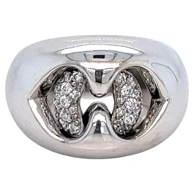 Pre-owned Bulgari Bvlgari White Gold Diamond Ring