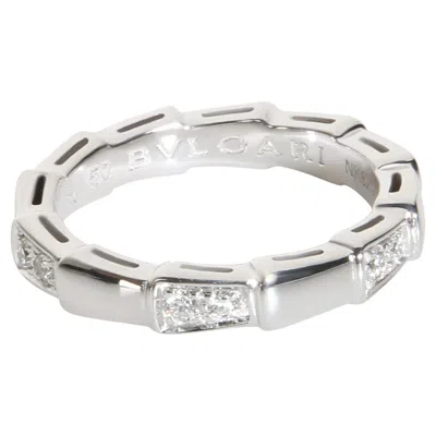 Pre-owned Bulgari Bvlgari White Gold Diamond Serpenti Viper Ring