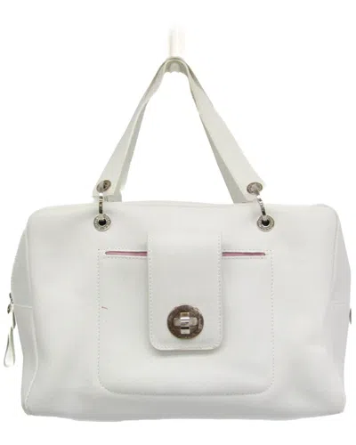 Pre-owned Bulgari Bvlgari White Leather Handbag (authentic Pre-loved)