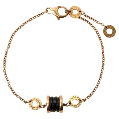 Pre-owned Bulgari B.zero1 18k Gold & Black Ceramic Bracelet
