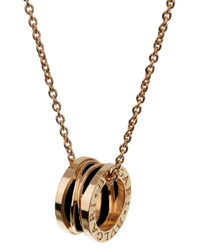 Bulgari B.zero1 18k Pendant Necklace (authentic ) In Gold