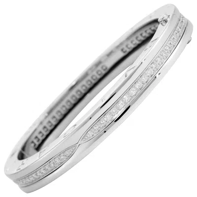 Pre-owned Bulgari B.zero1 Bracelet In White Gold And Diamonds