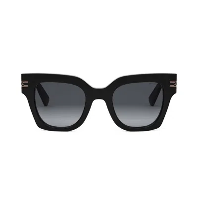 Bulgari B.zero1 Geometric Frame Sunglasses In Black