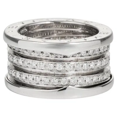 Pre-owned Bulgari B.zero1 Ring In White Gold And Diamonds