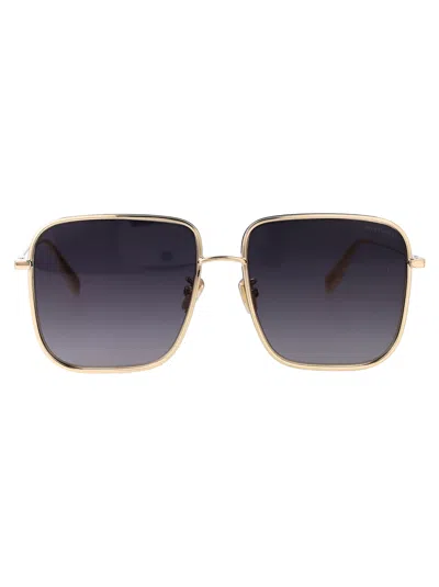 Bulgari B.zero1 Sunglasses In 33b Gold/other / Gradient Smoke