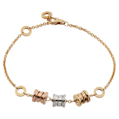 Pre-owned Bulgari B.zero1 Tree Tri-gold Charm Bracelet In Multiple