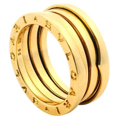 Pre-owned Bulgari B.zero1 Tubogas Three-band Ring In 18k Yellow Gold