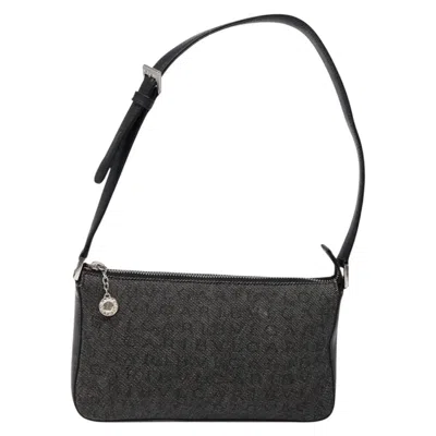 Pre-owned Bulgari Canvas Shoulder Bag () In Black