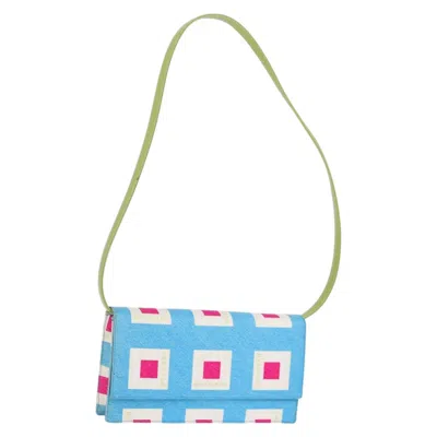 Pre-owned Bulgari Canvas Shoulder Bag () In Blue
