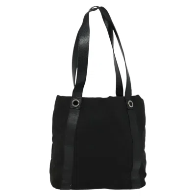 Pre-owned Bulgari Canvas Tote Bag () In Black