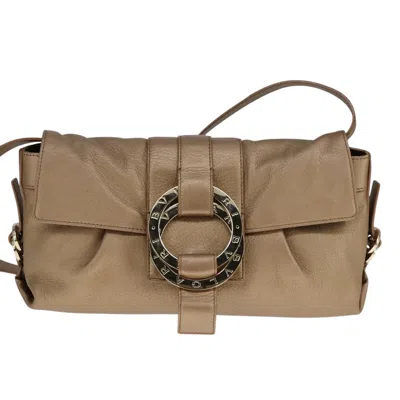 Pre-owned Bulgari Chandra Gold Leather Shoulder Bag ()