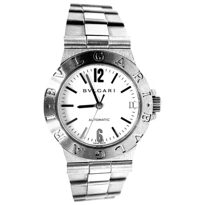Pre-owned Bulgari Diagono Automatic Stainless Steel Case And Bracelet Wrist Watch In Multi