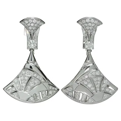 Pre-owned Bulgari Diva's Dream Diamond White Gold Earrings