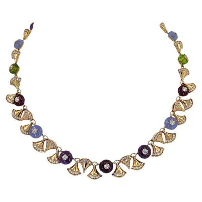 Pre-owned Bulgari 's Divas' Dream Colored Gem Necklace In Multiple