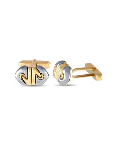 Bulgari Doppio 18k Hematite Cufflinks (authentic )