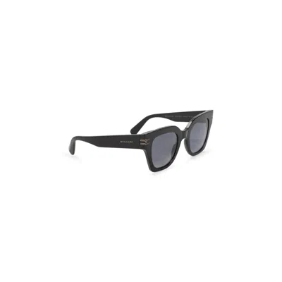Bulgari Eyewear B.zero1 Black Acetate Sunglasses In Gray