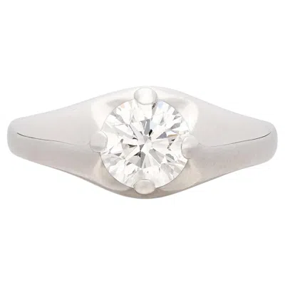 Pre-owned Bulgari Gia 1.00-ct. Gia D/if Round Brilliant Diamond Engagement Ring By  In Multi