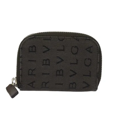 Pre-owned Bulgari Grey Canvas Wallet  ()