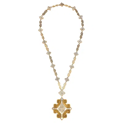 Pre-owned Bulgari Iconic Bvlgari Sautoir Necklace In Multi