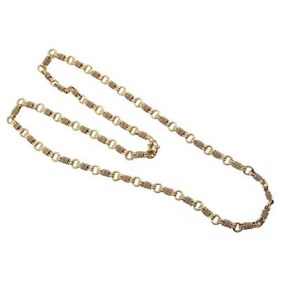 Pre-owned Bulgari Long Chain Gold Necklace In Multi
