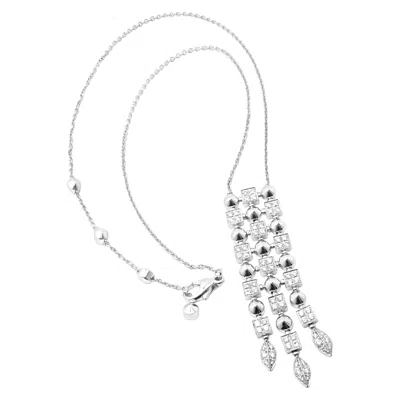 Pre-owned Bulgari Lucea Diamond White Gold Pendant Necklace