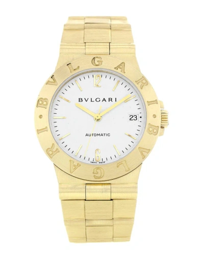 Bulgari Men's Diagono Watch Circa 2000s (authentic ) In Gold