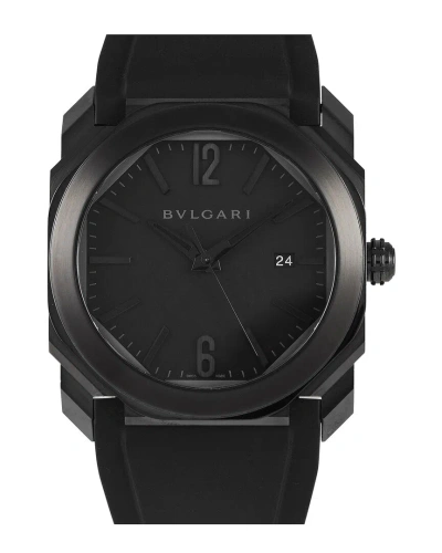 Bulgari Men's Octo Watch (authentic ) In Black