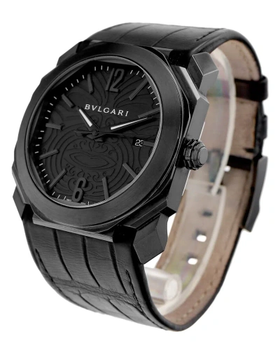 Bulgari Men's Octo Watch, Circa 2014 (authentic ) In Black