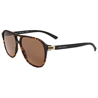 Bulgari Men's Sunglasses In Brown