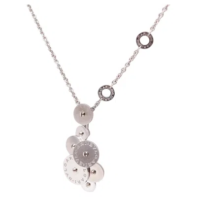 Pre-owned Bulgari Milano "cicladi" Kinetic Circles Pendant Necklace In 18kt White Gold