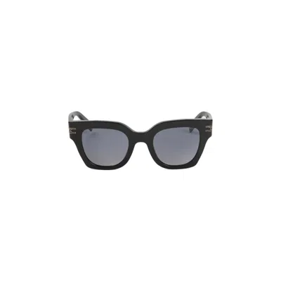 Bulgari Oversized Acetate Sunglasses With Modern Design In Gray