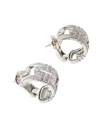 Bulgari Parentesi 18k 1.50 Ct. Tw. Diamond Huggie Earrings (authentic Pre-  Owned) In Metallic